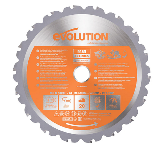 7-1/4 in. / 20T / 20mm Arbor / Multi-Material Blade