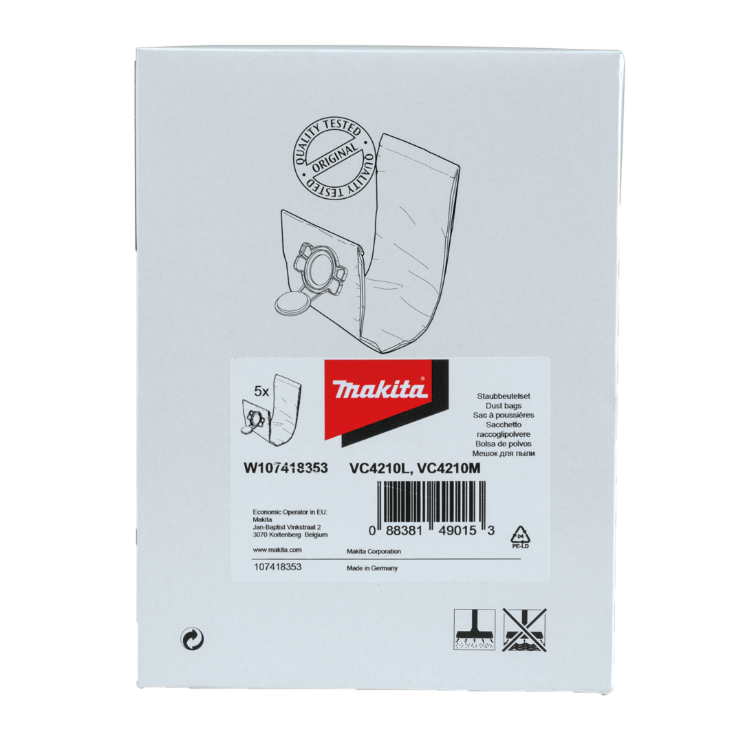 Makita Fleece Filter Bag 5pk