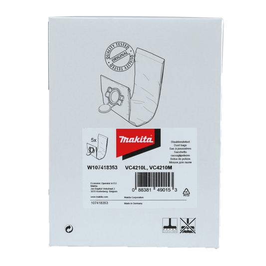 Makita Fleece Filter Bag 5pk