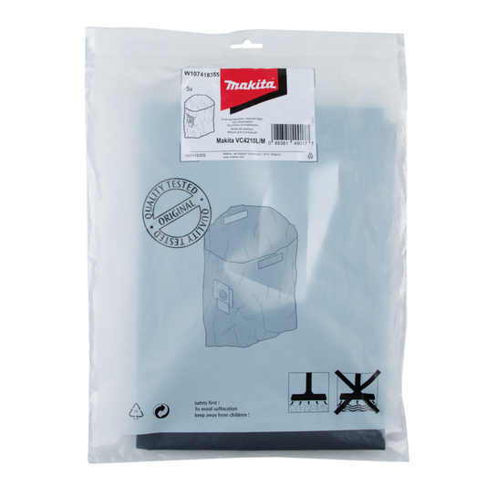 Makita Disposal Dust Bag 5pk, VC4210