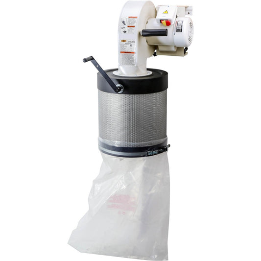 Shop Fox W1844 - 1 HP Wall Mount Dust Collector with Canister Filter
