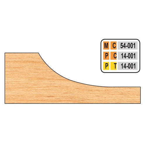 Freeborn MC-54-001 3/4" Raised Panel Shaper Cutters