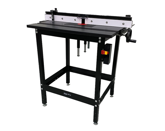 Shop-Pro Deluxe Router Table with ShopLyftr Side-Handle Router Lift